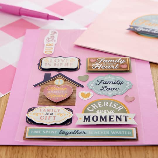 12 Pack: Family Pack Dimensional Stickers by Recollections™